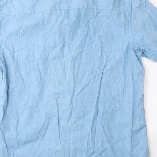 Topman Mens Blue    Button-Up Size L