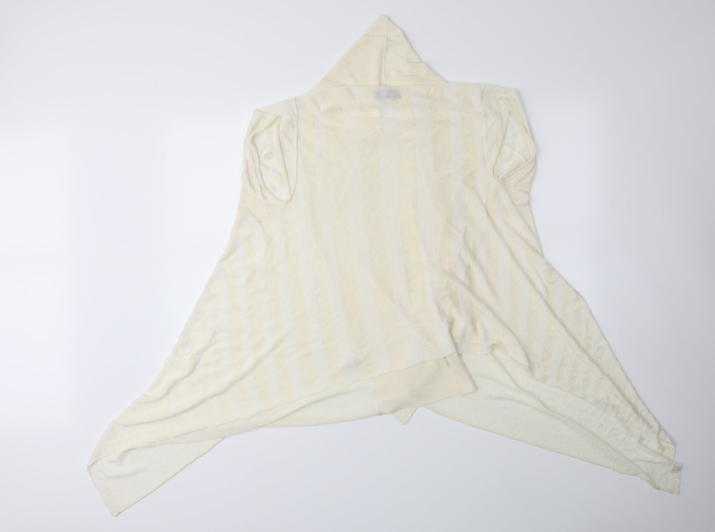 Principles Womens Gold Striped  Cardigan Jumper Size 16