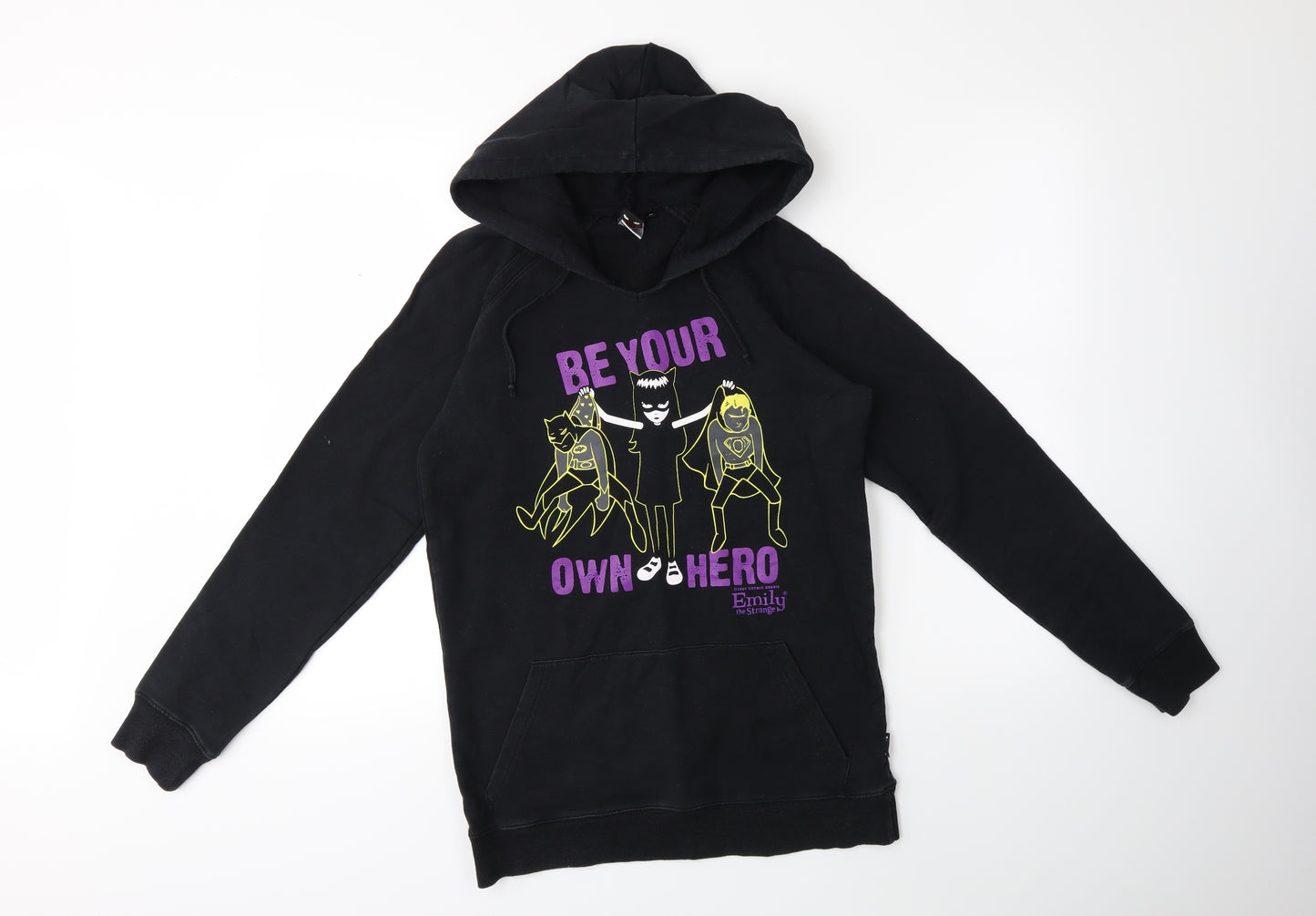 Emily the Strange Womens Black   Pullover Hoodie Size M