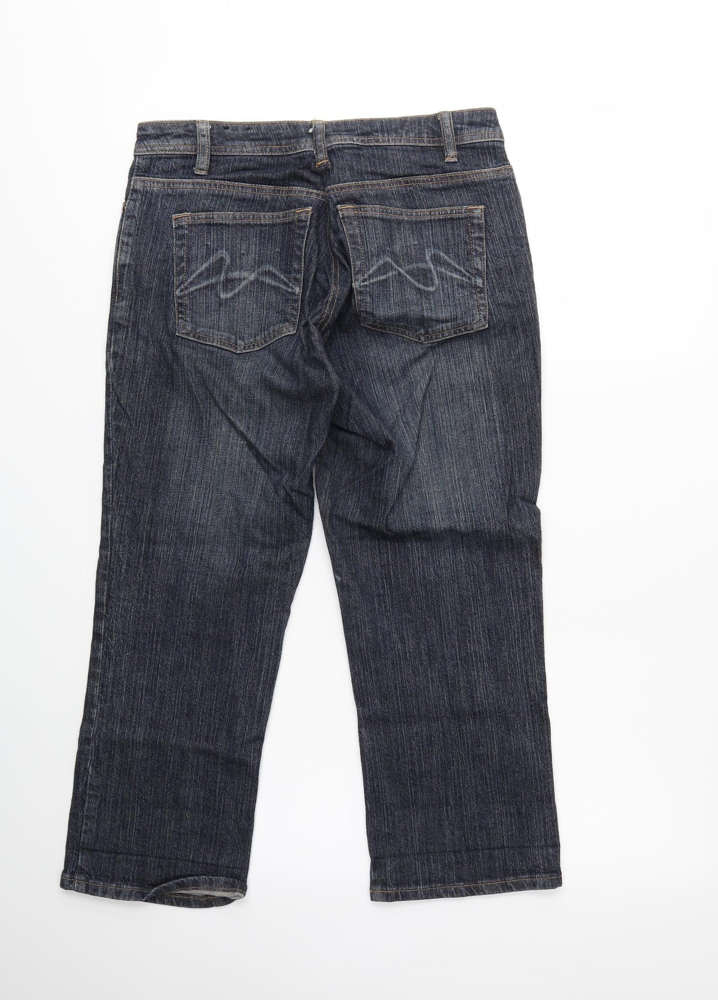 Principles Womens Blue  Denim Cropped Jeans Size 12 L23 in