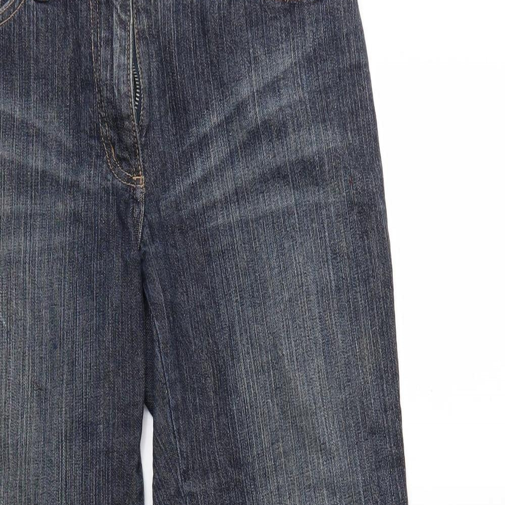 Principles Womens Blue  Denim Cropped Jeans Size 12 L23 in