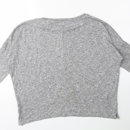 Primark Womens Grey  Knit Pullover Jumper Size 10