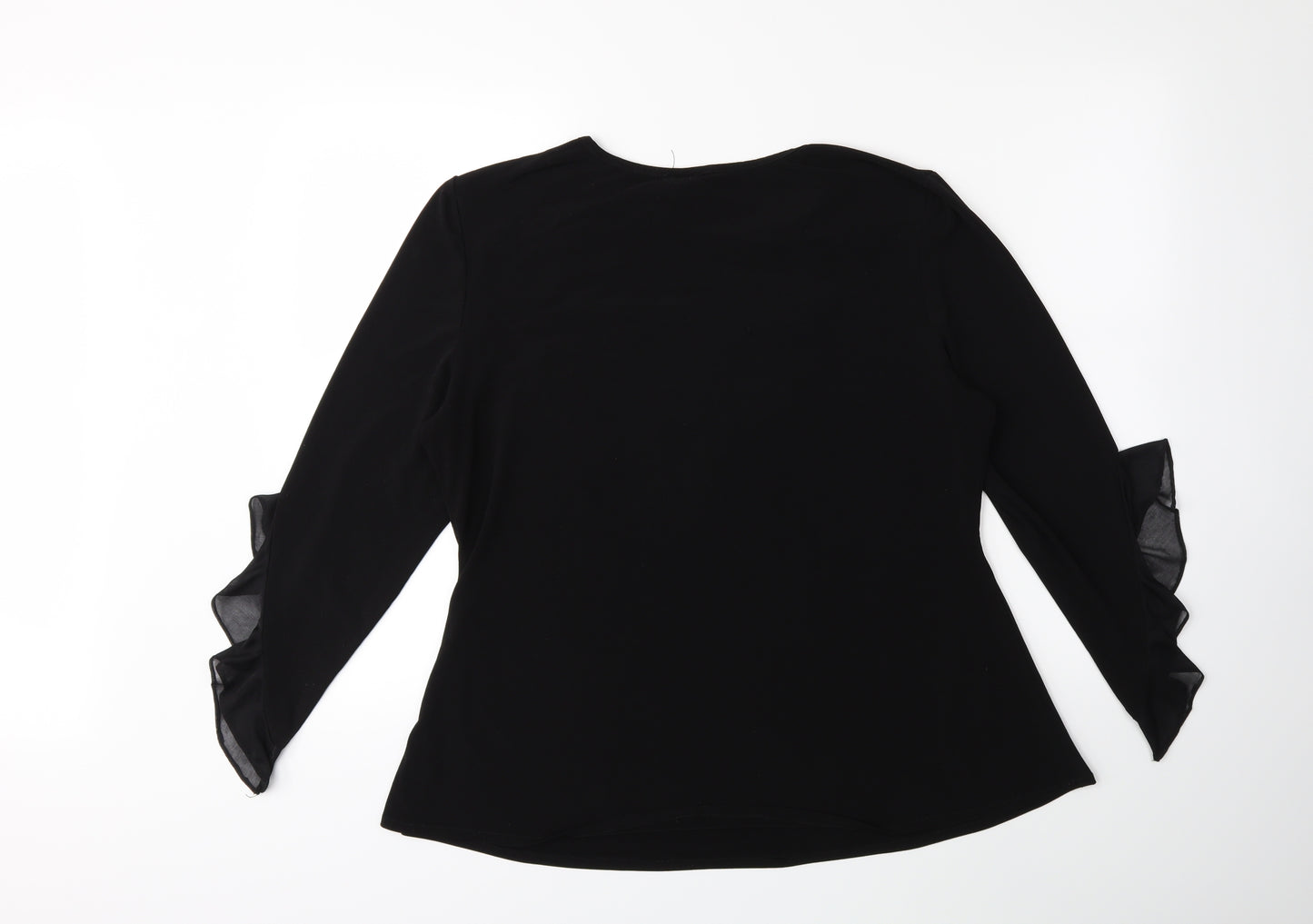 Preworn Womens Black   Basic T-Shirt Size XL