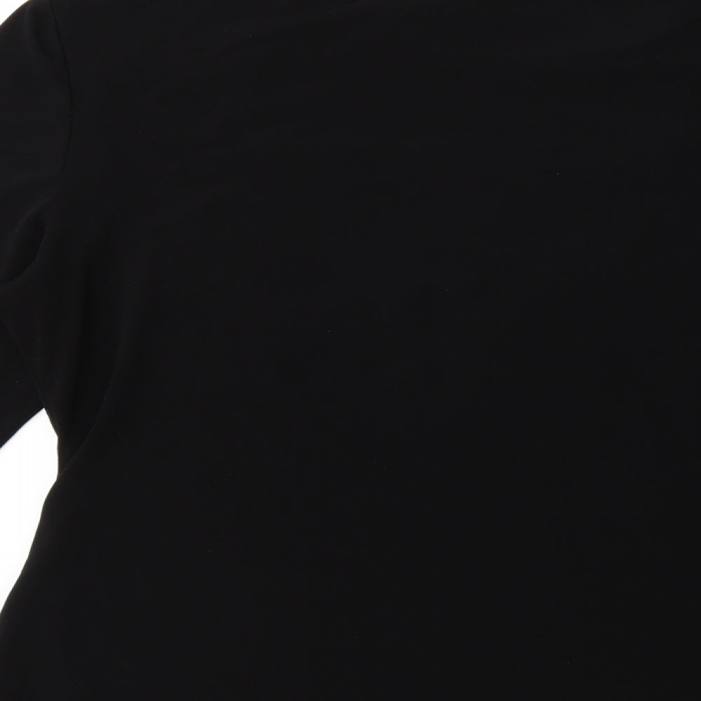 Preworn Womens Black   Basic T-Shirt Size XL
