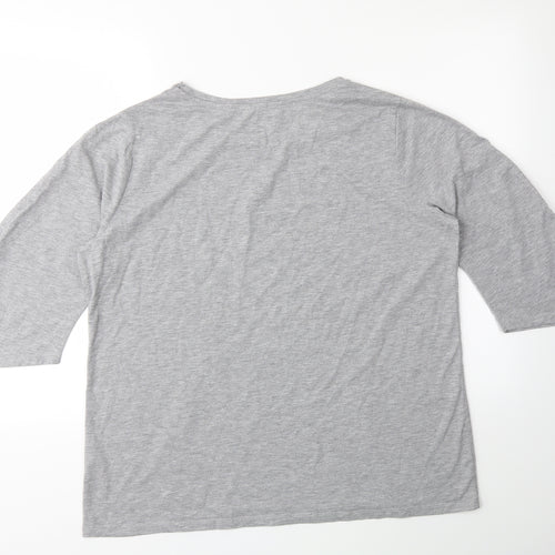 Papaya Womens Grey   Basic T-Shirt Size 18