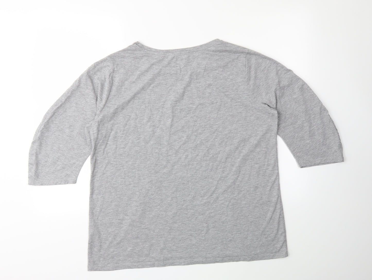 Papaya Womens Grey   Basic T-Shirt Size 18
