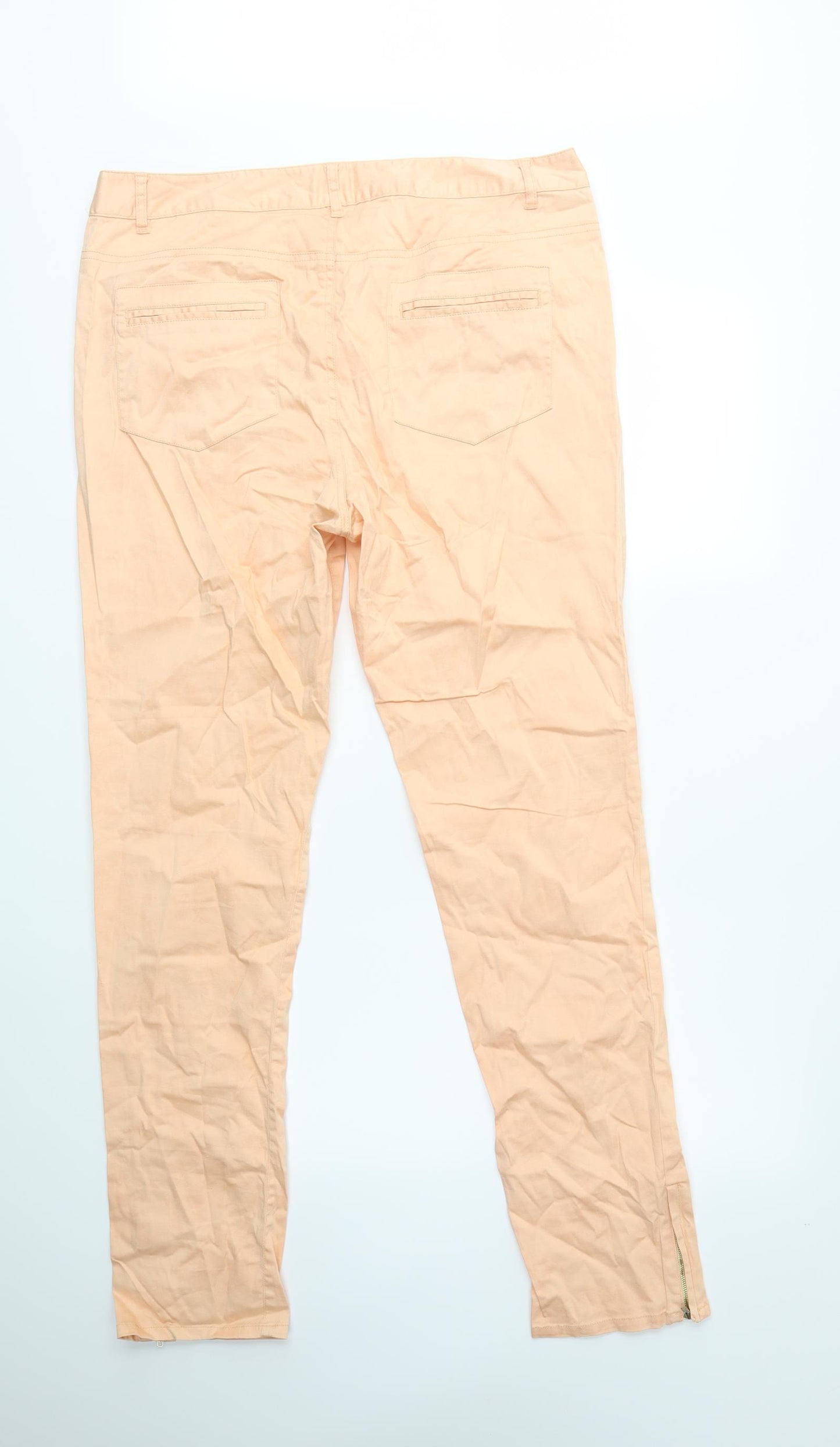 TEX Womens Pink Floral  Skinny Jeans  L32 in