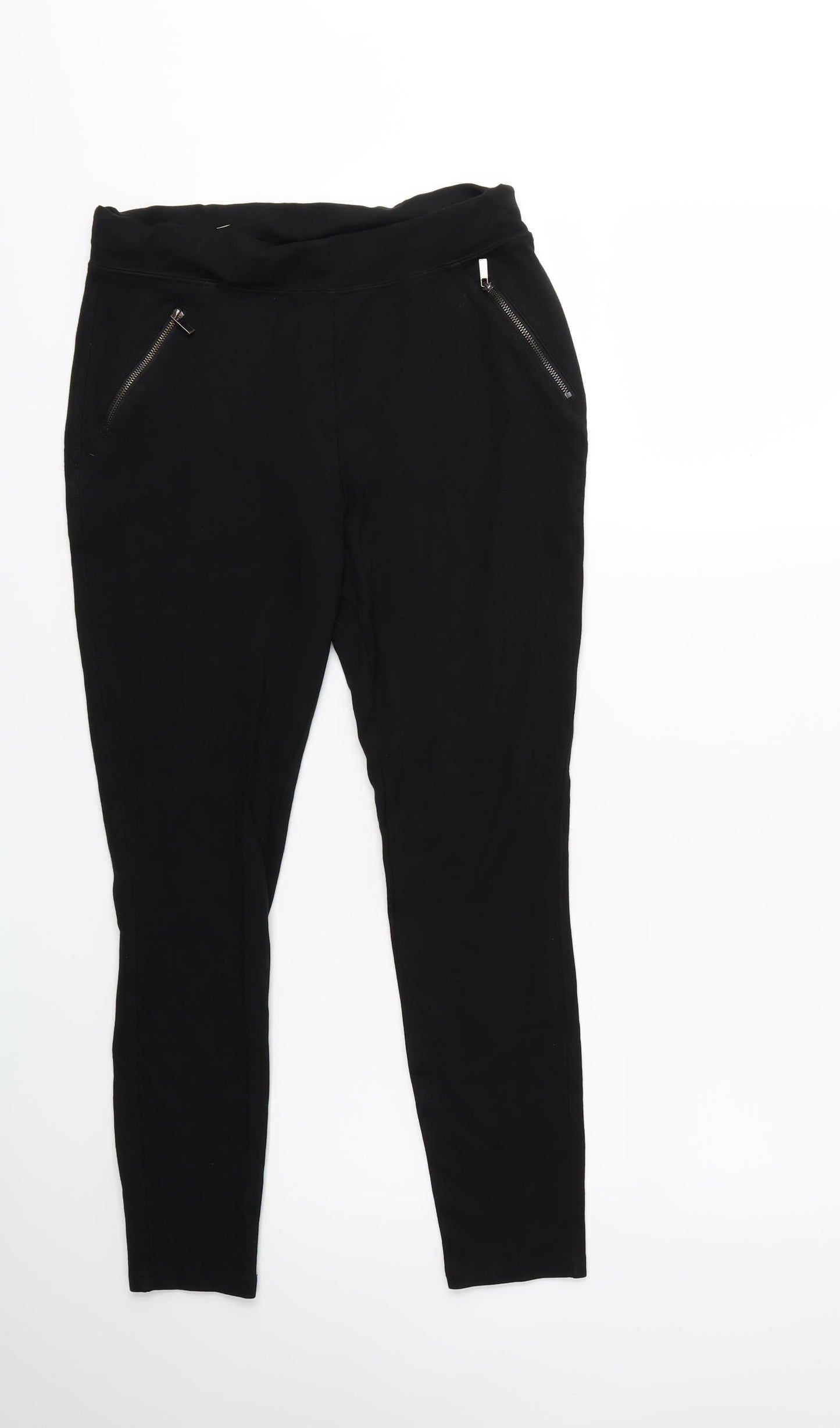 New Look Womens Black   Capri Leggings Size 12 L25 in