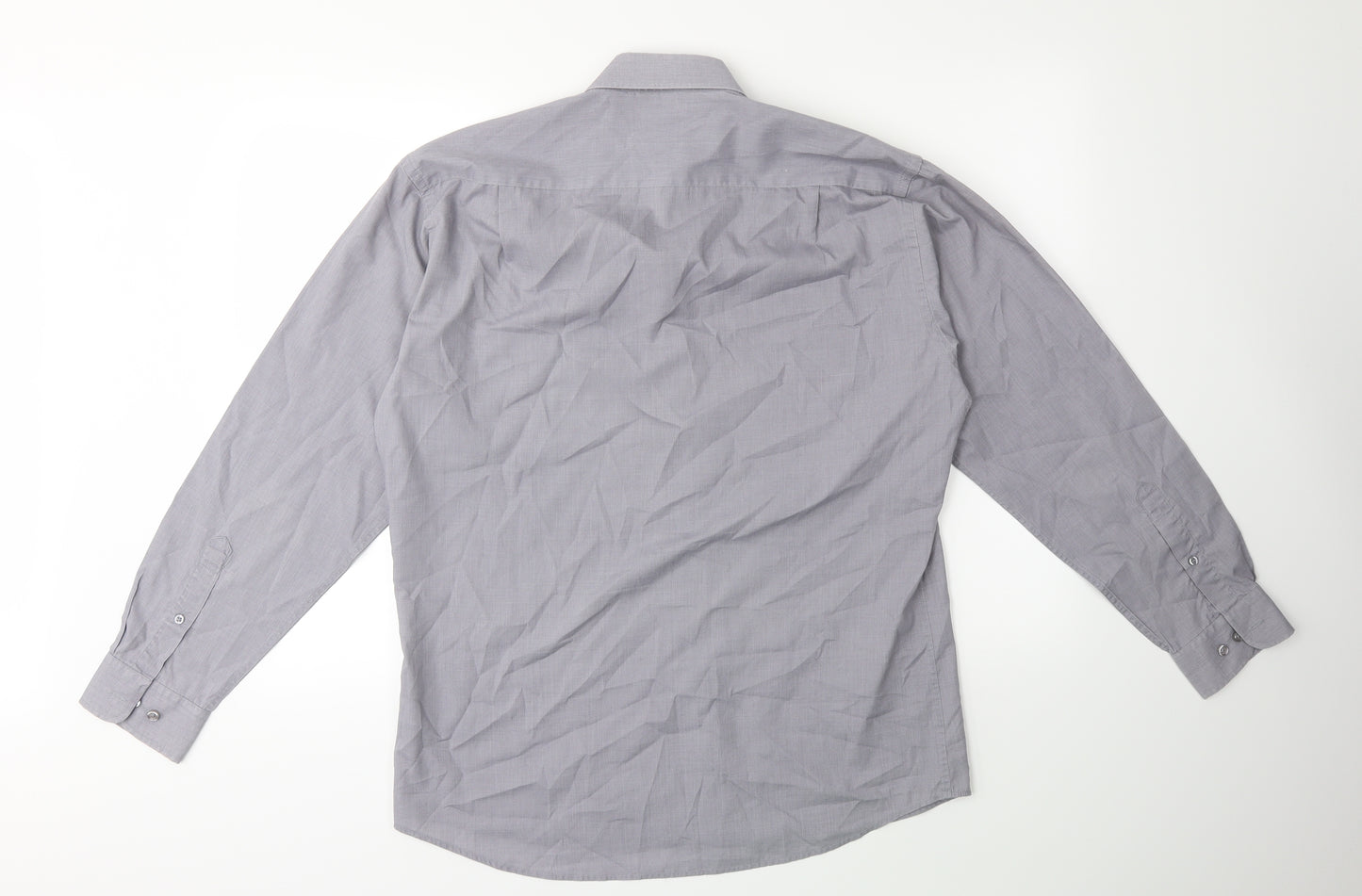 Woolworths Mens Grey    Dress Shirt Size 16