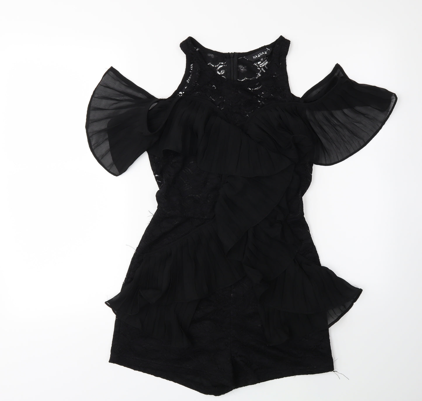 NaaNaa Womens Black   Playsuit One-Piece Size 10