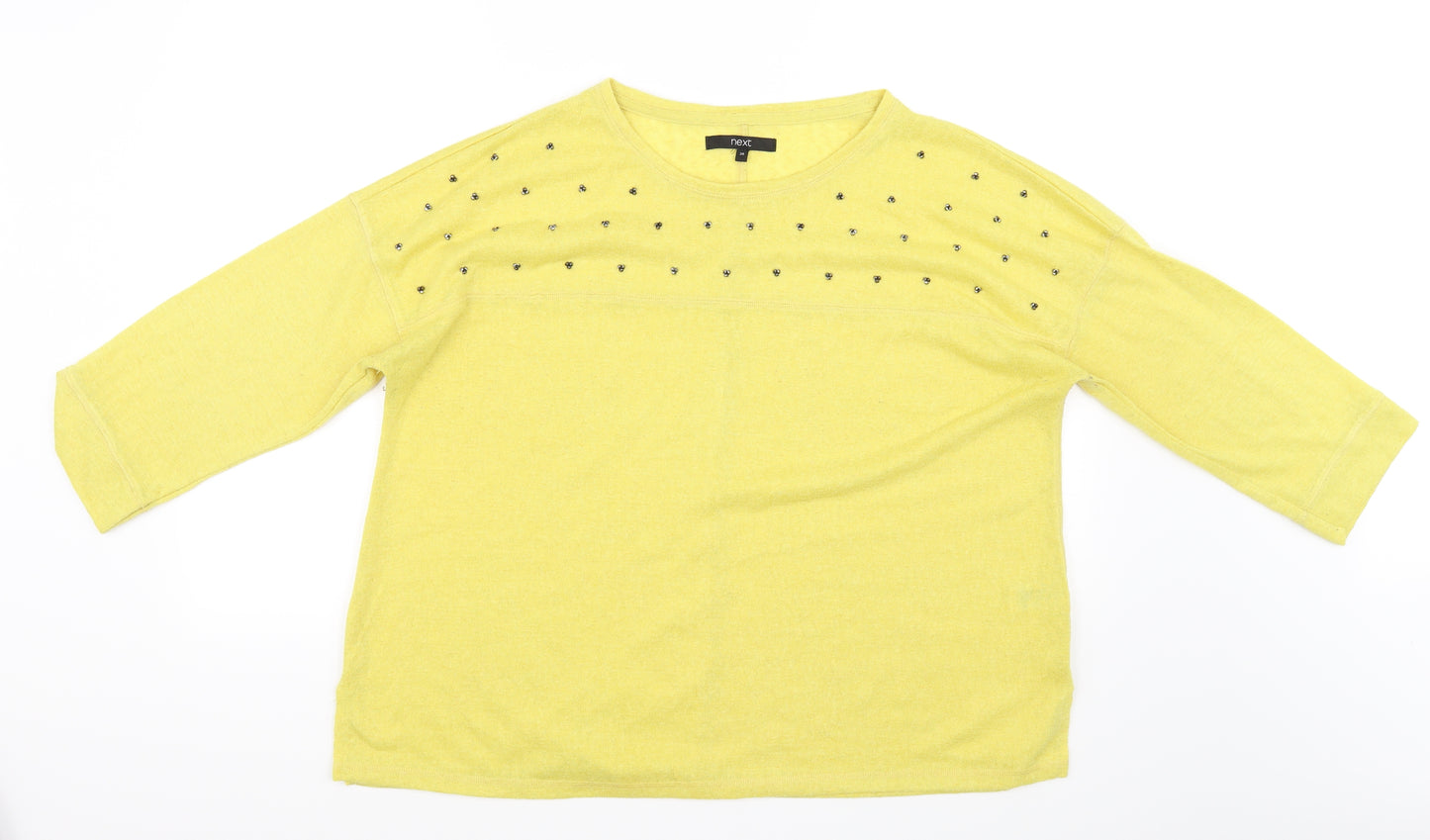 NEXT Womens Yellow   Pullover Jumper Size 20