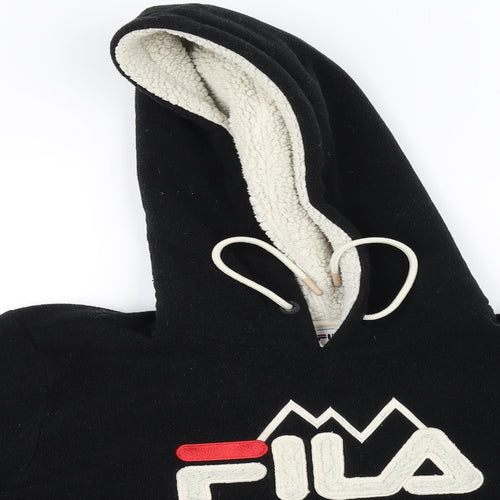 FILA Womens Black   Pullover Hoodie Size M