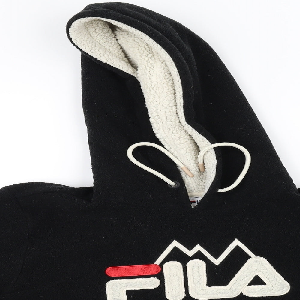 FILA Womens Black   Pullover Hoodie Size M