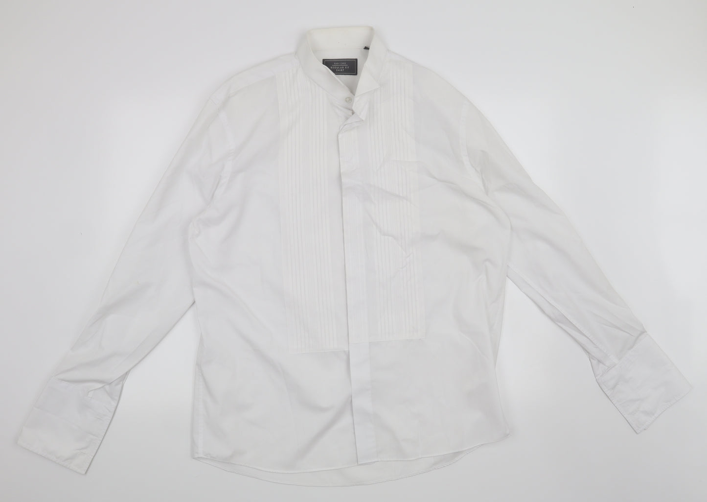 BHS Mens White    Dress Shirt Size 16.5