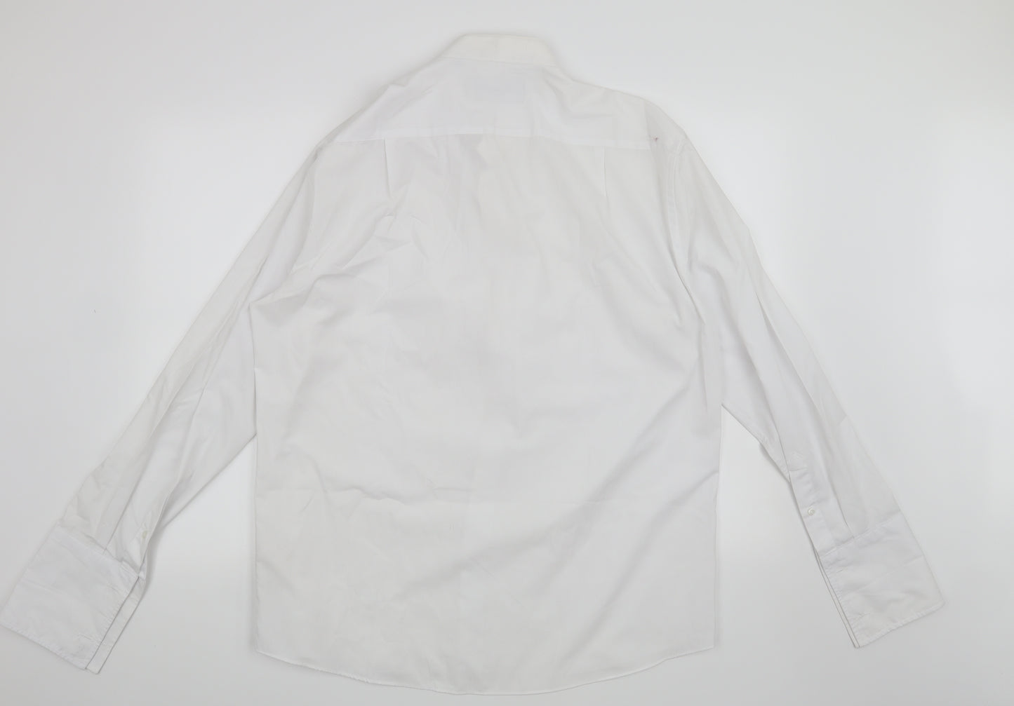 BHS Mens White    Dress Shirt Size 16.5