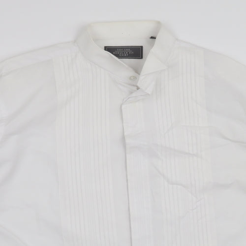 BHS Mens White    Dress Shirt Size 16.5