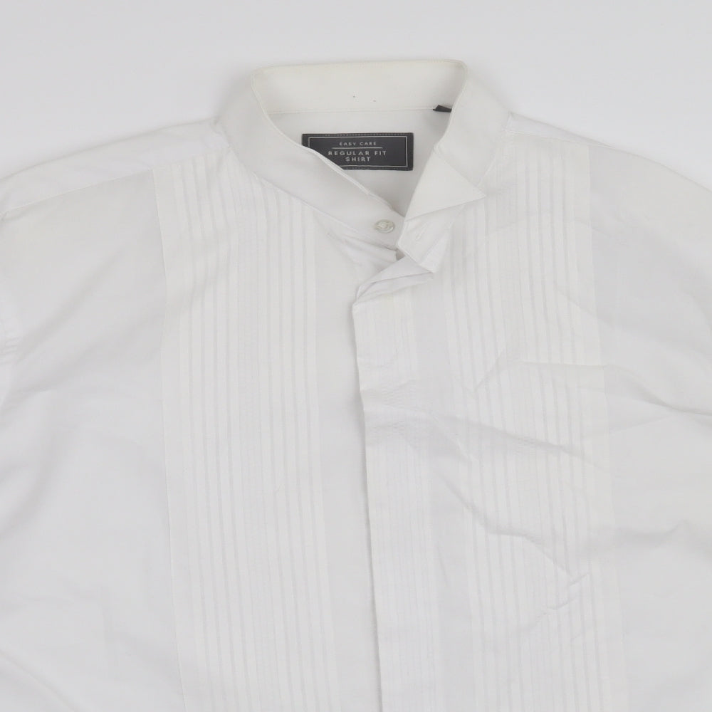 BHS Mens White    Dress Shirt Size 16.5