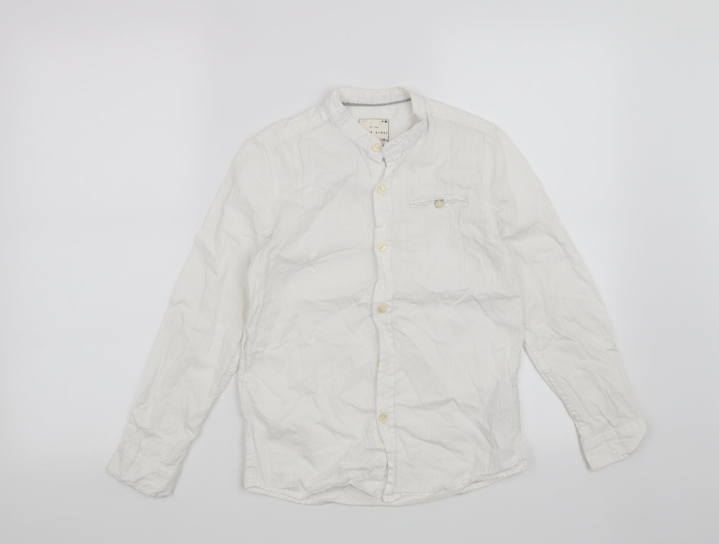 Zara Boys White   Basic Button-Up Size 7-8 Years