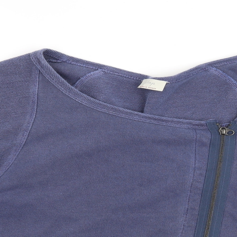 Wrap Womens Blue   Cardigan Sweatshirt Size 22