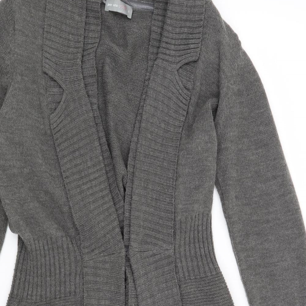 Per Una Womens Grey   Cardigan Jumper Size S