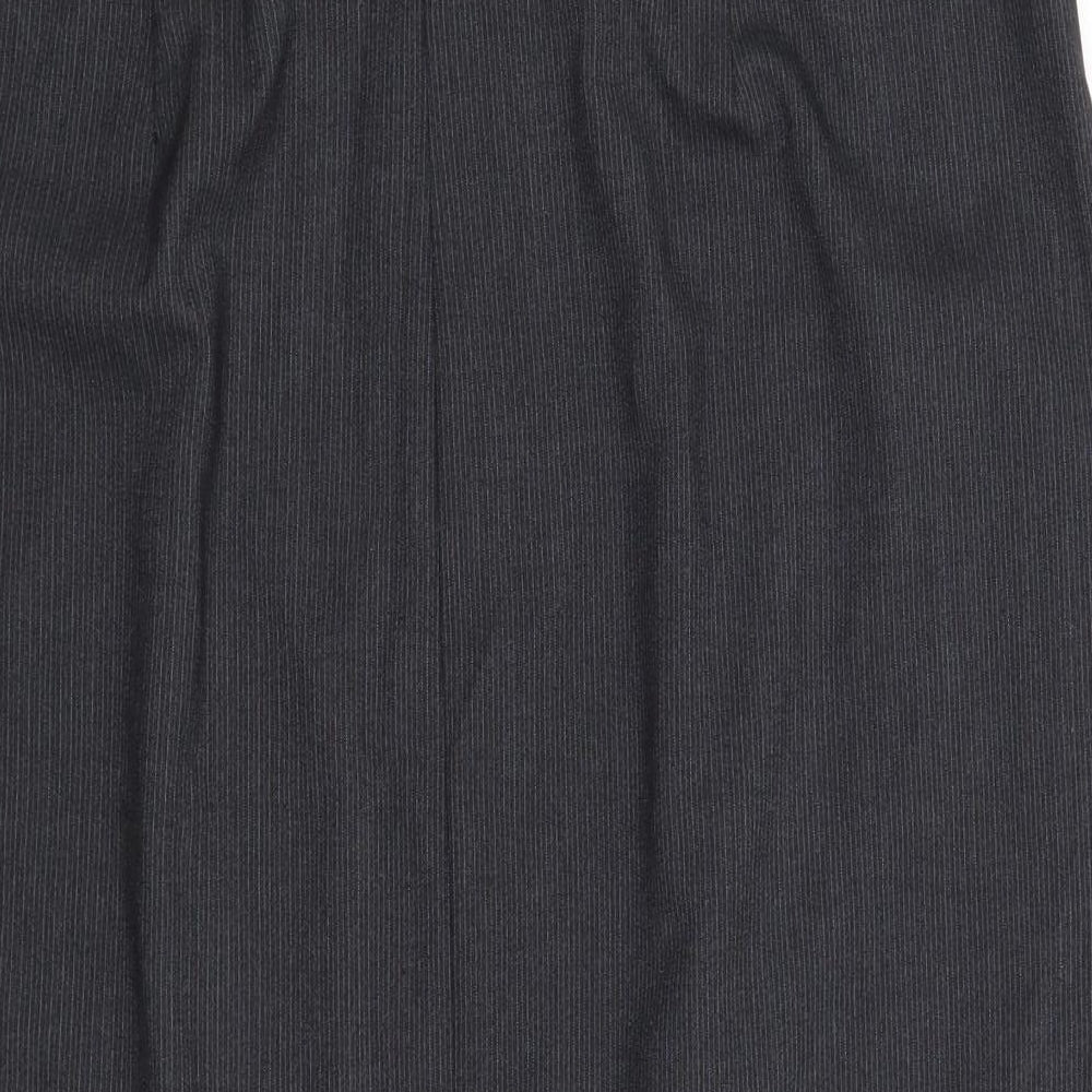 Preworn Womens Blue Striped  Straight & Pencil Skirt Size 16