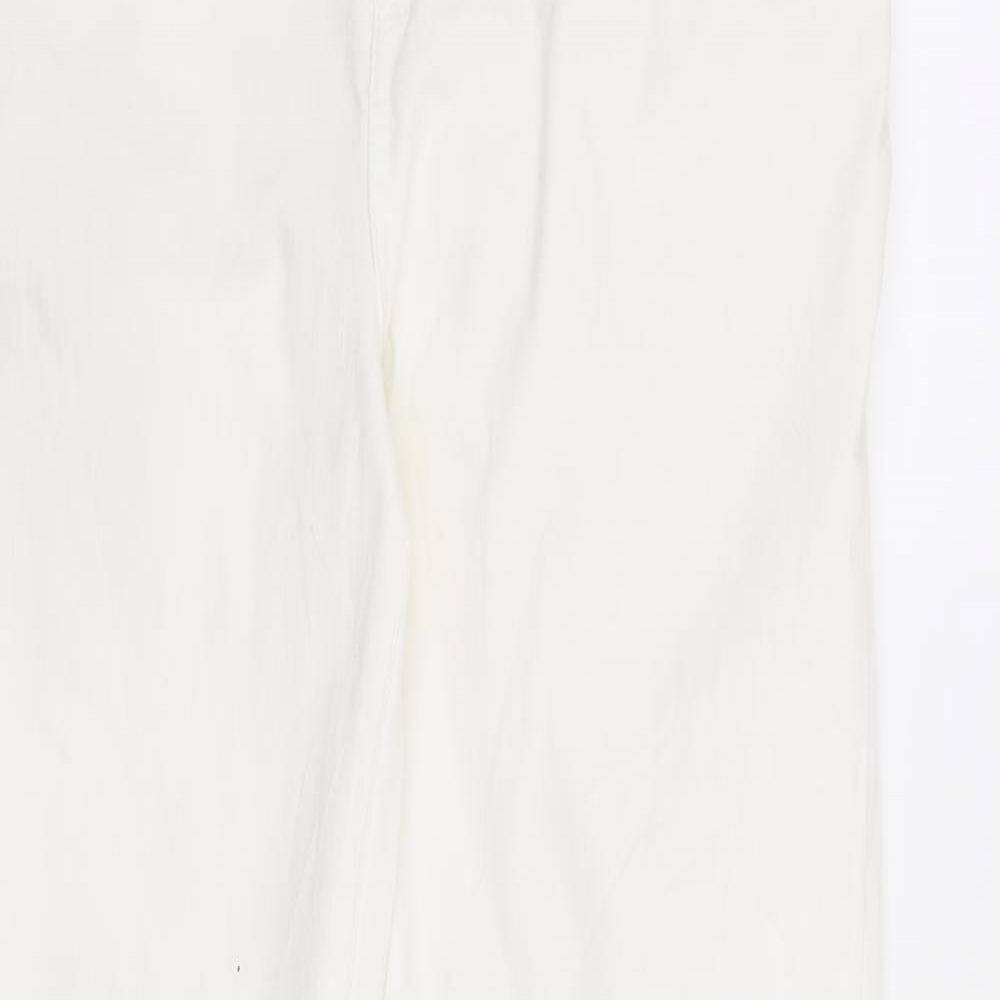 Per Una Womens White   Straight Jeans Size 14 L30 in