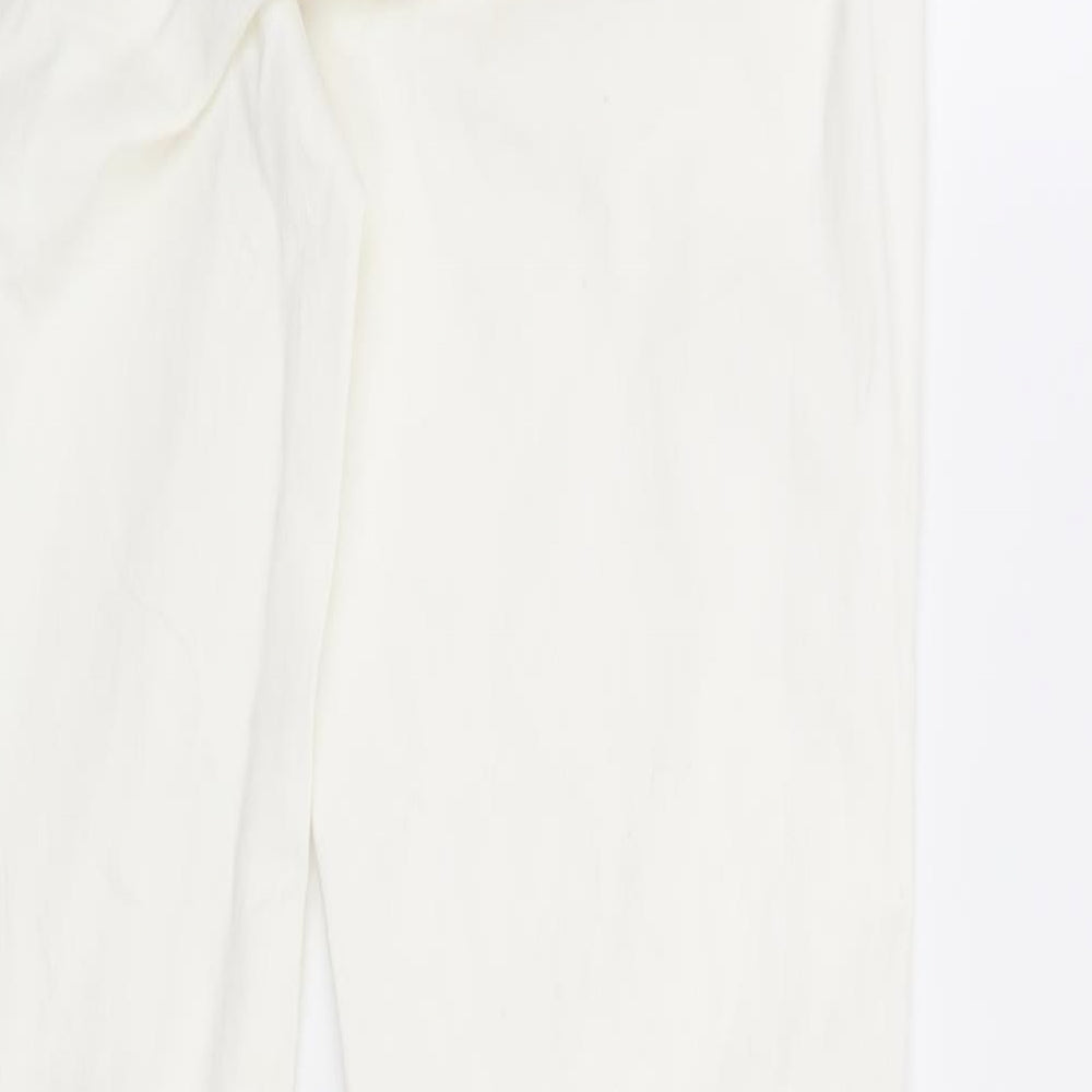 Per Una Womens White   Straight Jeans Size 14 L30 in