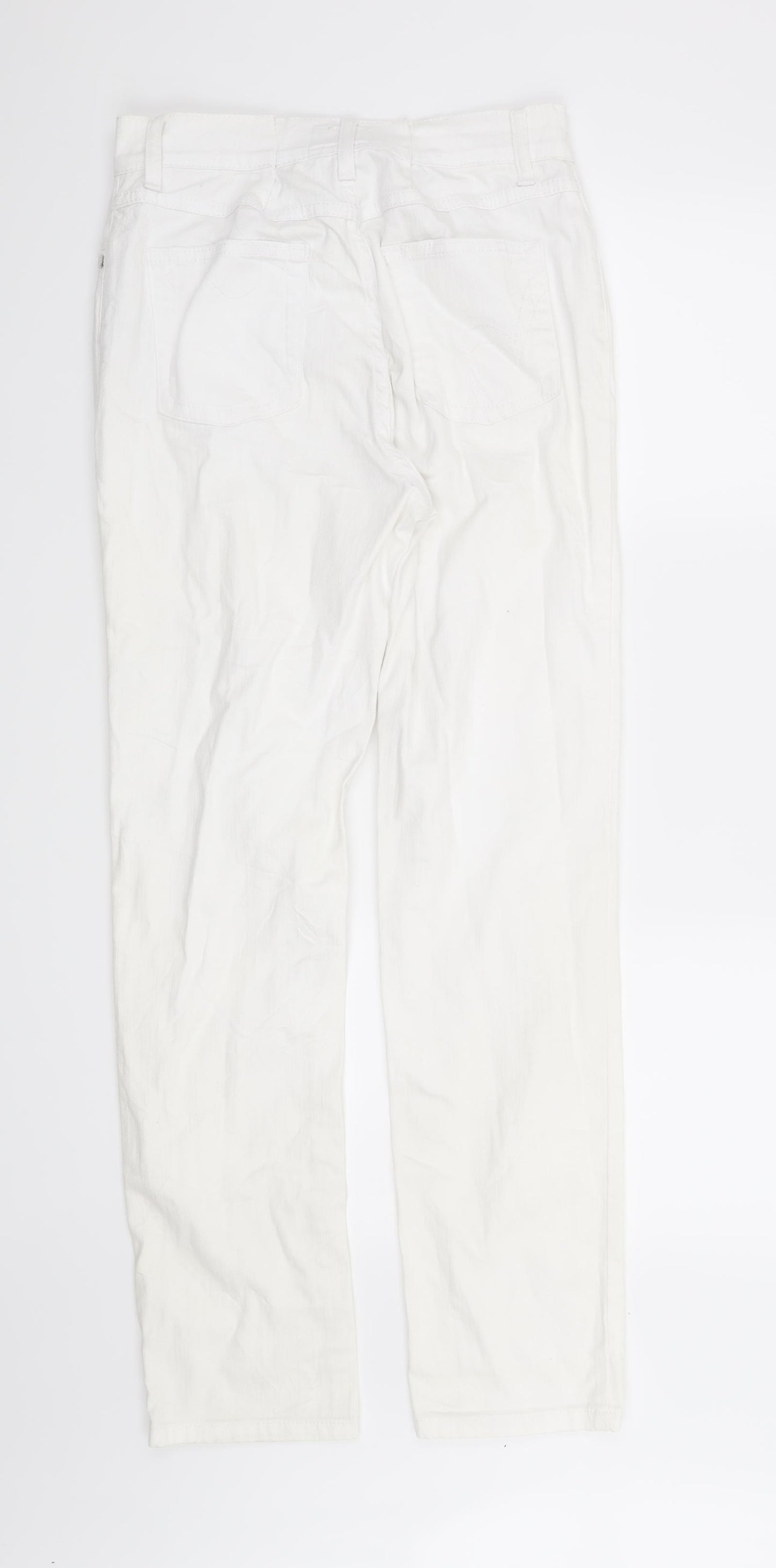 Per Una Womens White   Straight Jeans Size 10 L30 in