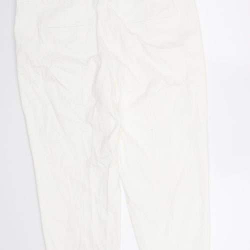 TU Womens White   Chino Trousers Size 18 L22 in
