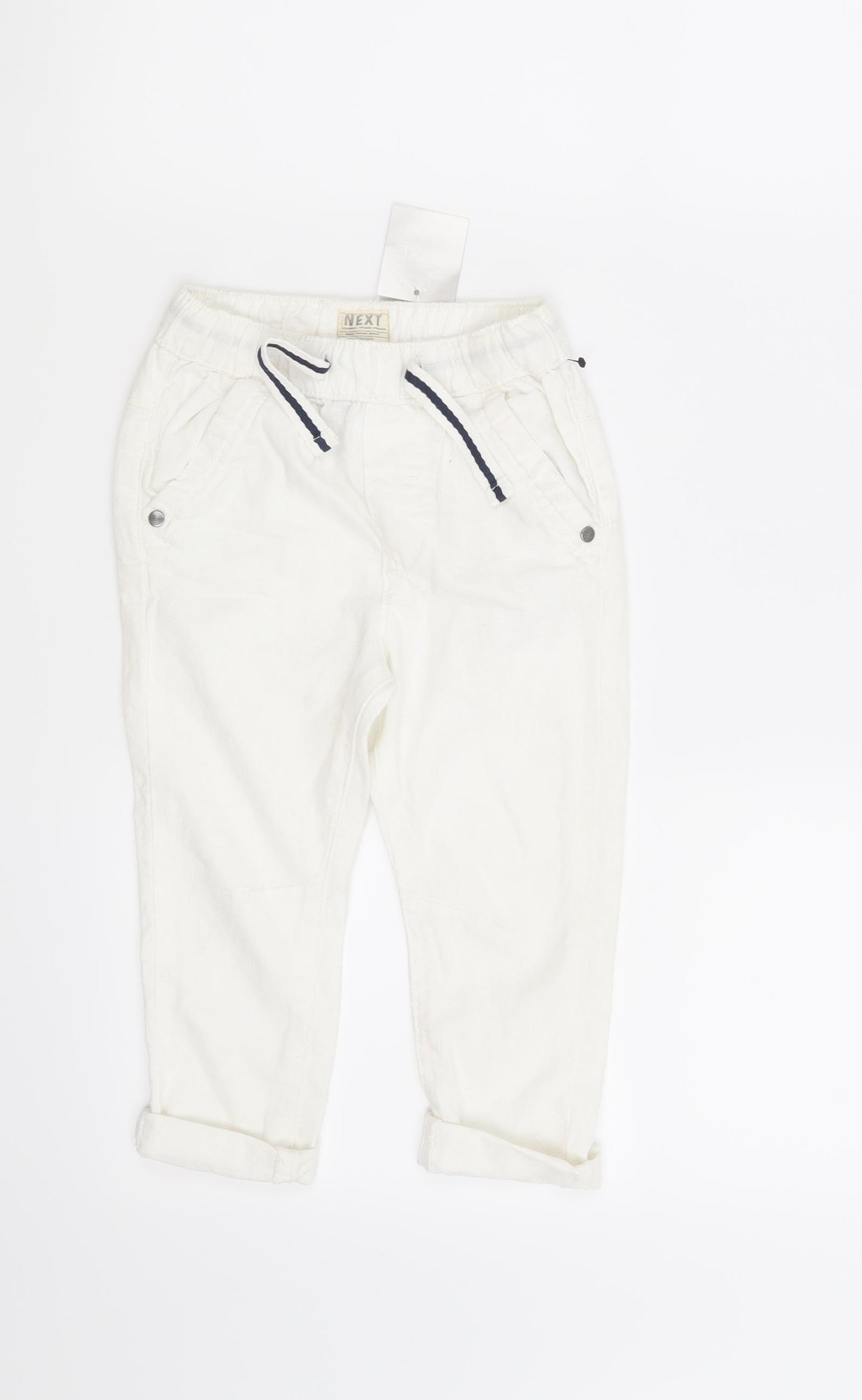 NEXT Boys White   Cargo Trousers Size 18-24 Months
