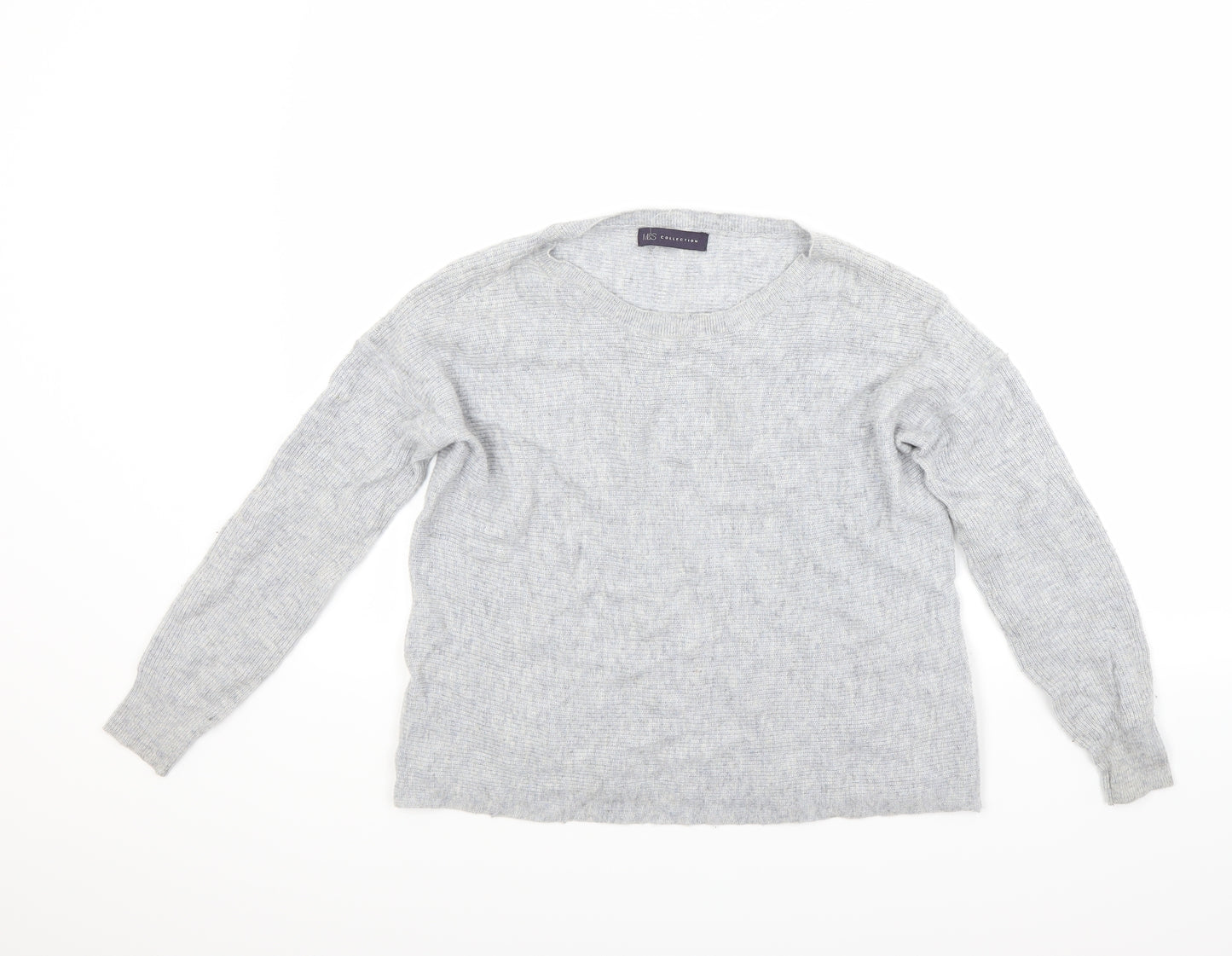 Marks and Spencer Womens Grey   Pullover Jumper Size 8