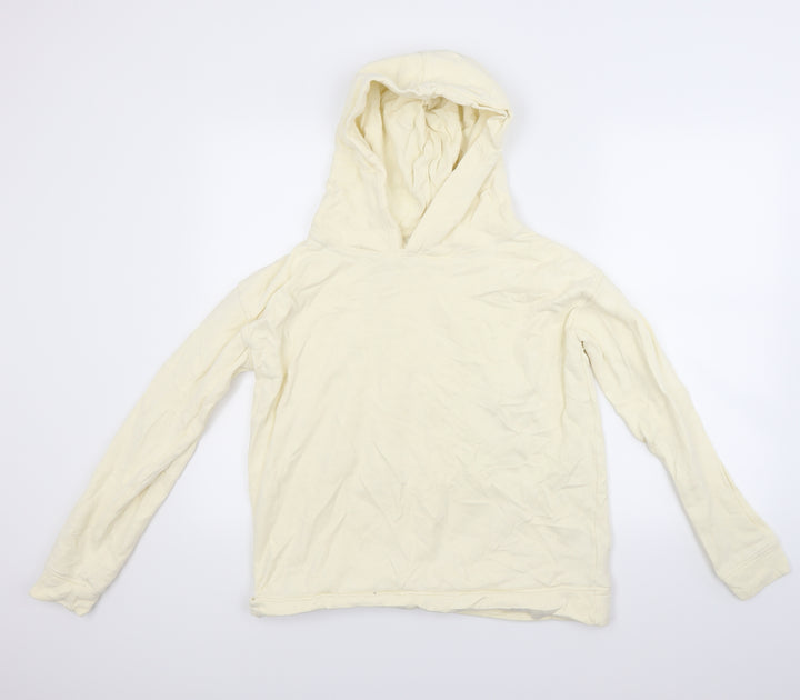 Miss Selfridge Womens White Pullover Hoodie Size M