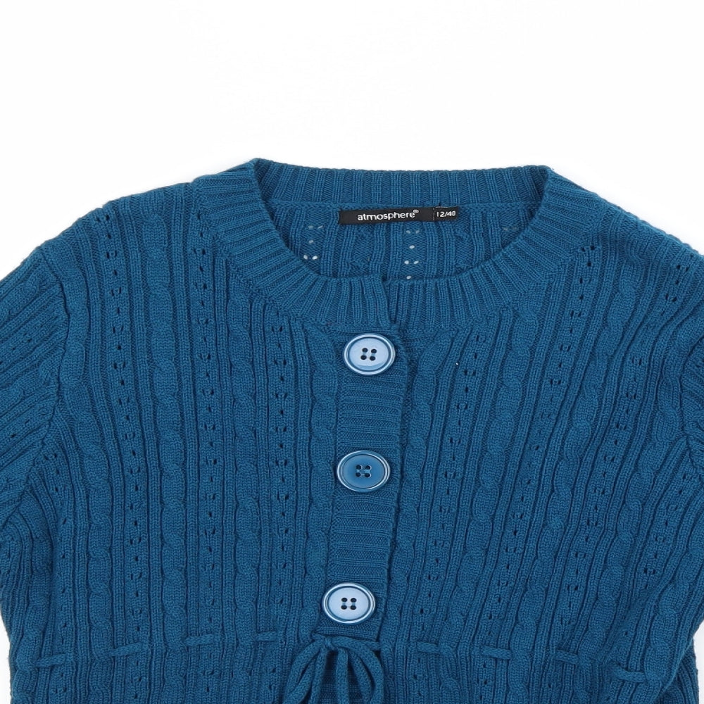 Atmosphere Womens Blue   Cardigan Jumper Size 12
