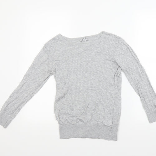 H&M Girls Grey   Pullover Jumper Size 15 Years