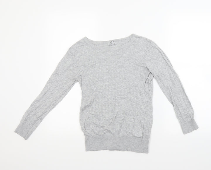 H&M Girls Grey   Pullover Jumper Size 15 Years