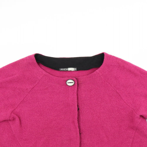 andamio Womens Pink   Pullover Jumper Size 18