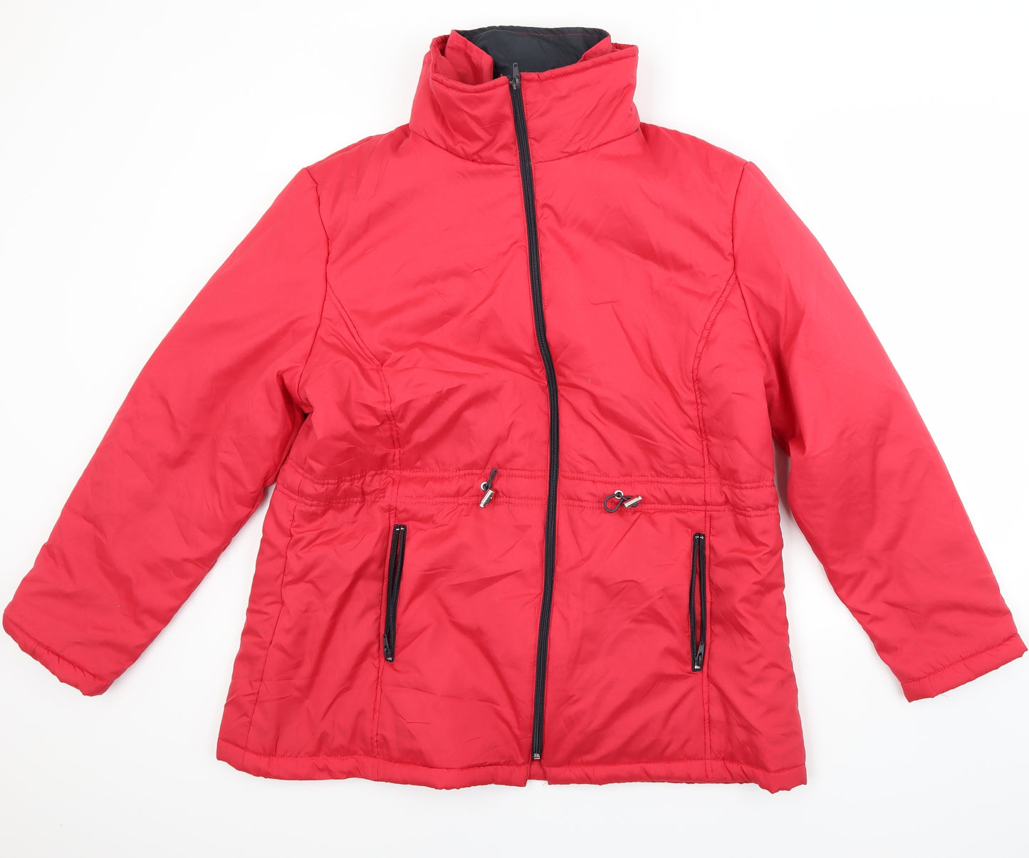 Anne De Lancay Womens Red   Jacket Coat Size L