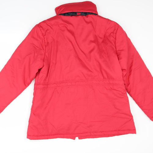Anne De Lancay Womens Red   Jacket Coat Size L