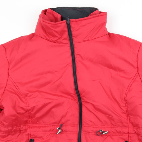 Anne De Lancay Womens Red   Jacket Coat Size L