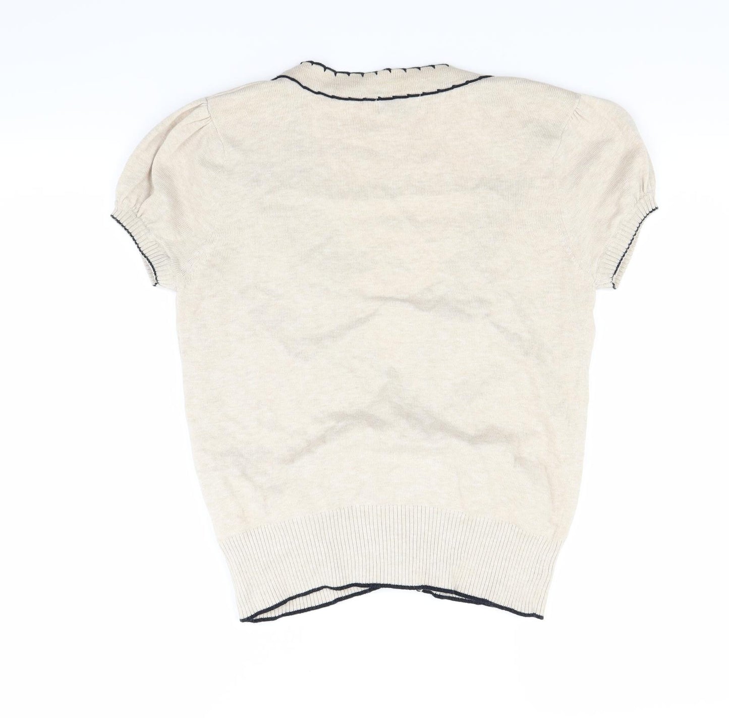 Preworn Womens Beige   Cardigan Jumper Size 12