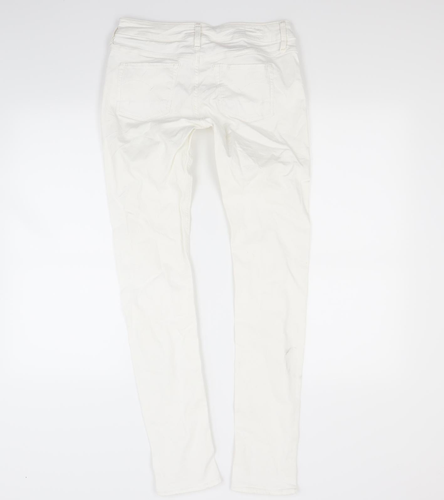 Dexter Womens White  Denim Skinny Jeans Size 10 L32 in