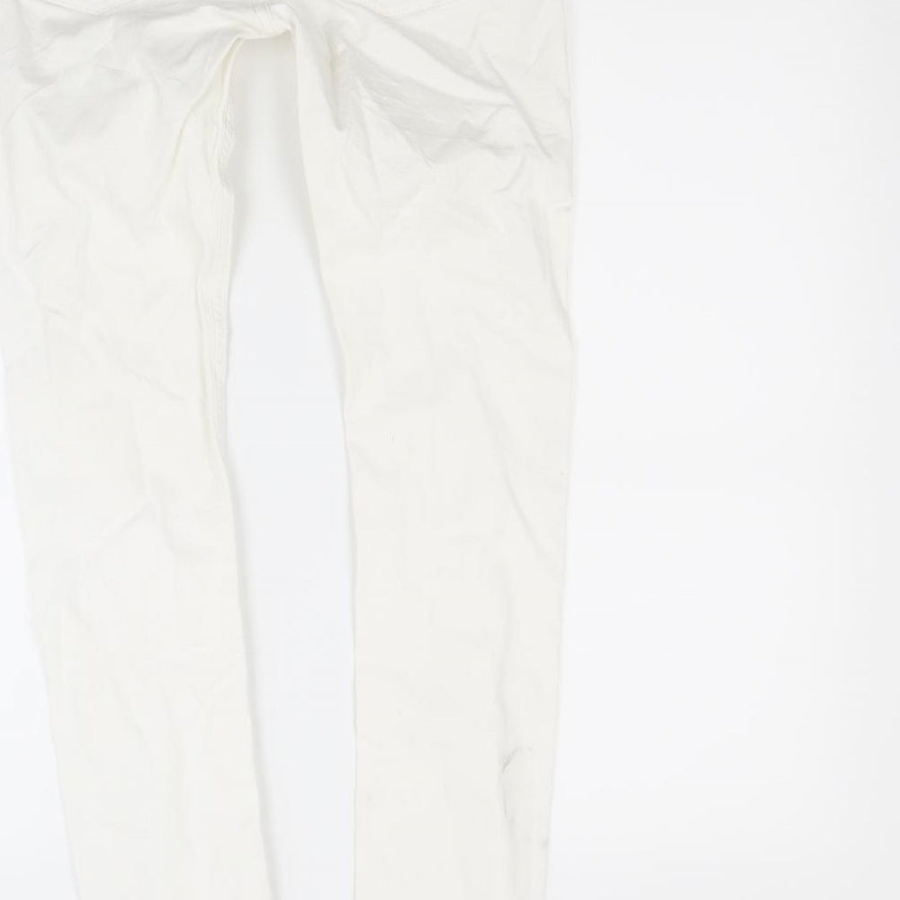 Dexter Womens White  Denim Skinny Jeans Size 10 L32 in