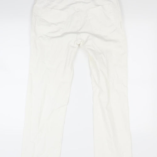 Viyella Womens White  Denim Straight Jeans Size 12 L27 in