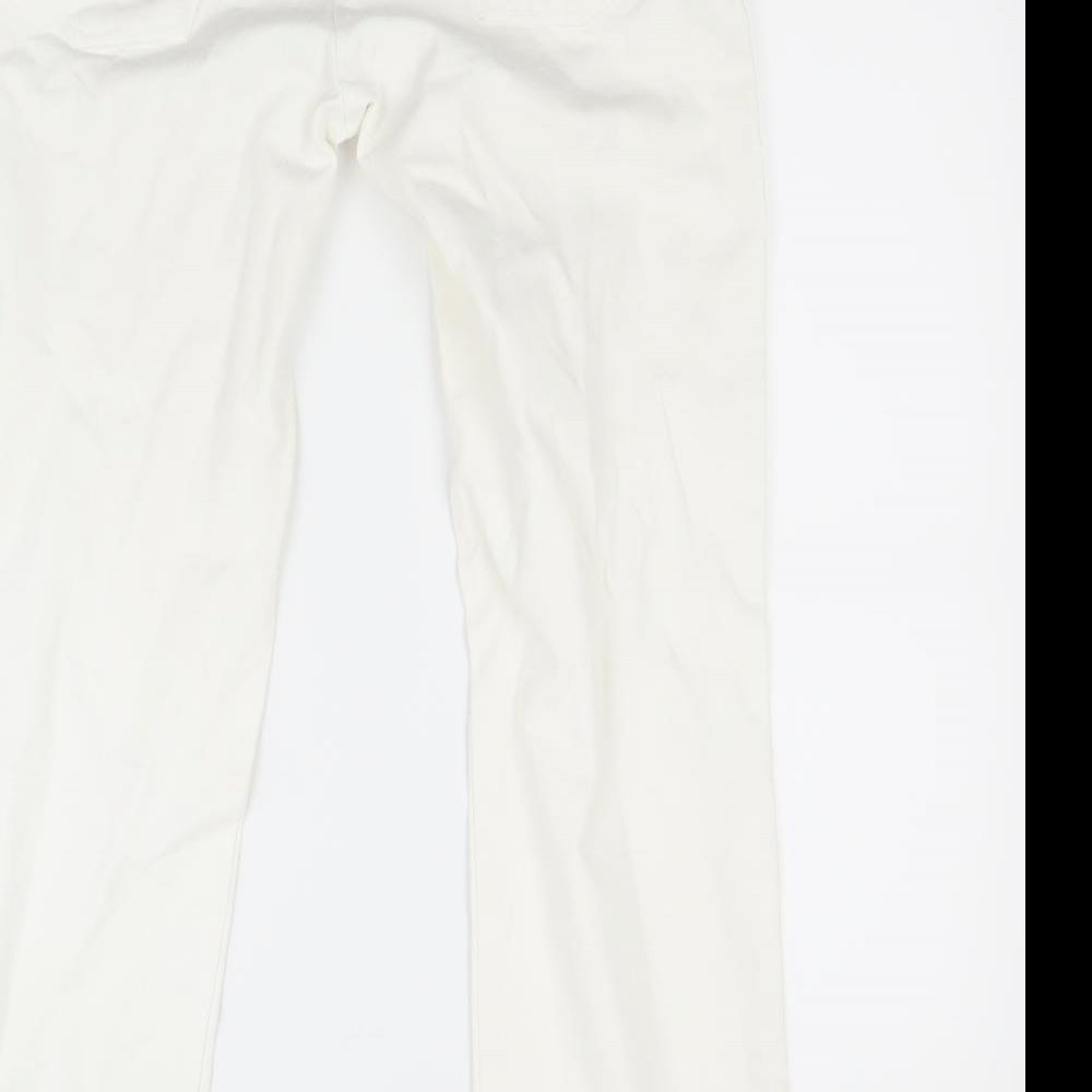 Viyella Womens White  Denim Straight Jeans Size 12 L27 in