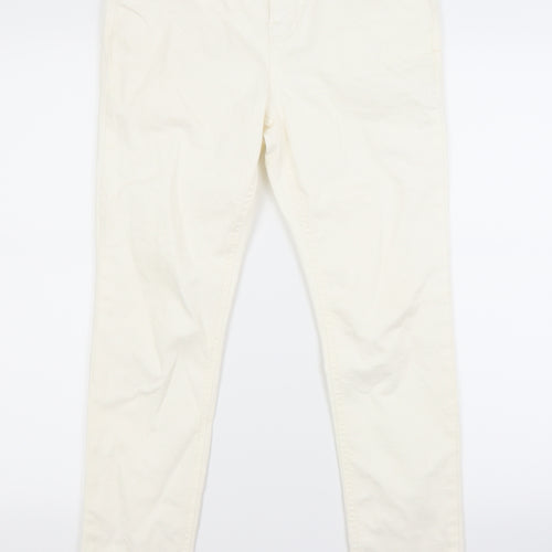 Per Una Womens Ivory  Denim Jegging Jeans Size 12 L27 in