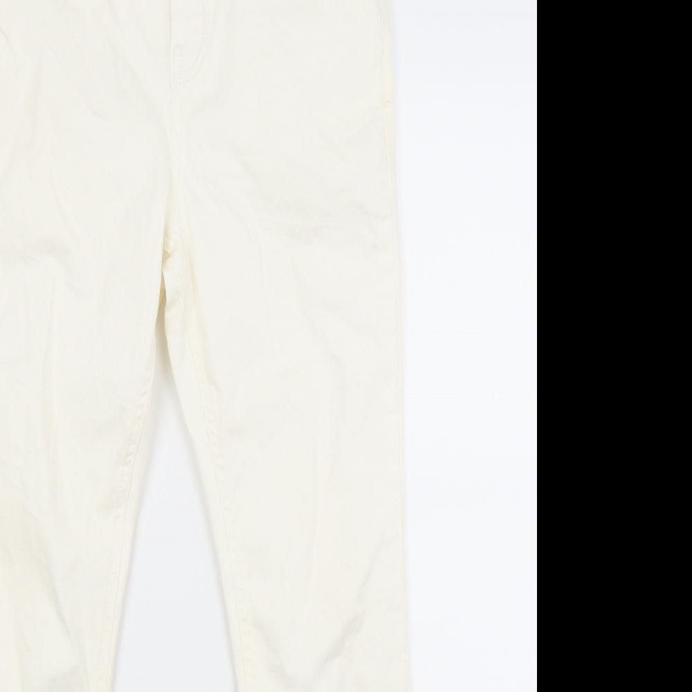 Per Una Womens Ivory  Denim Jegging Jeans Size 12 L27 in