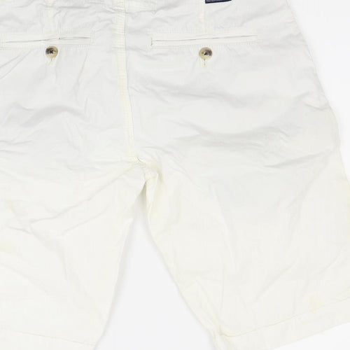 Superdry Mens White   Chino Shorts Size S