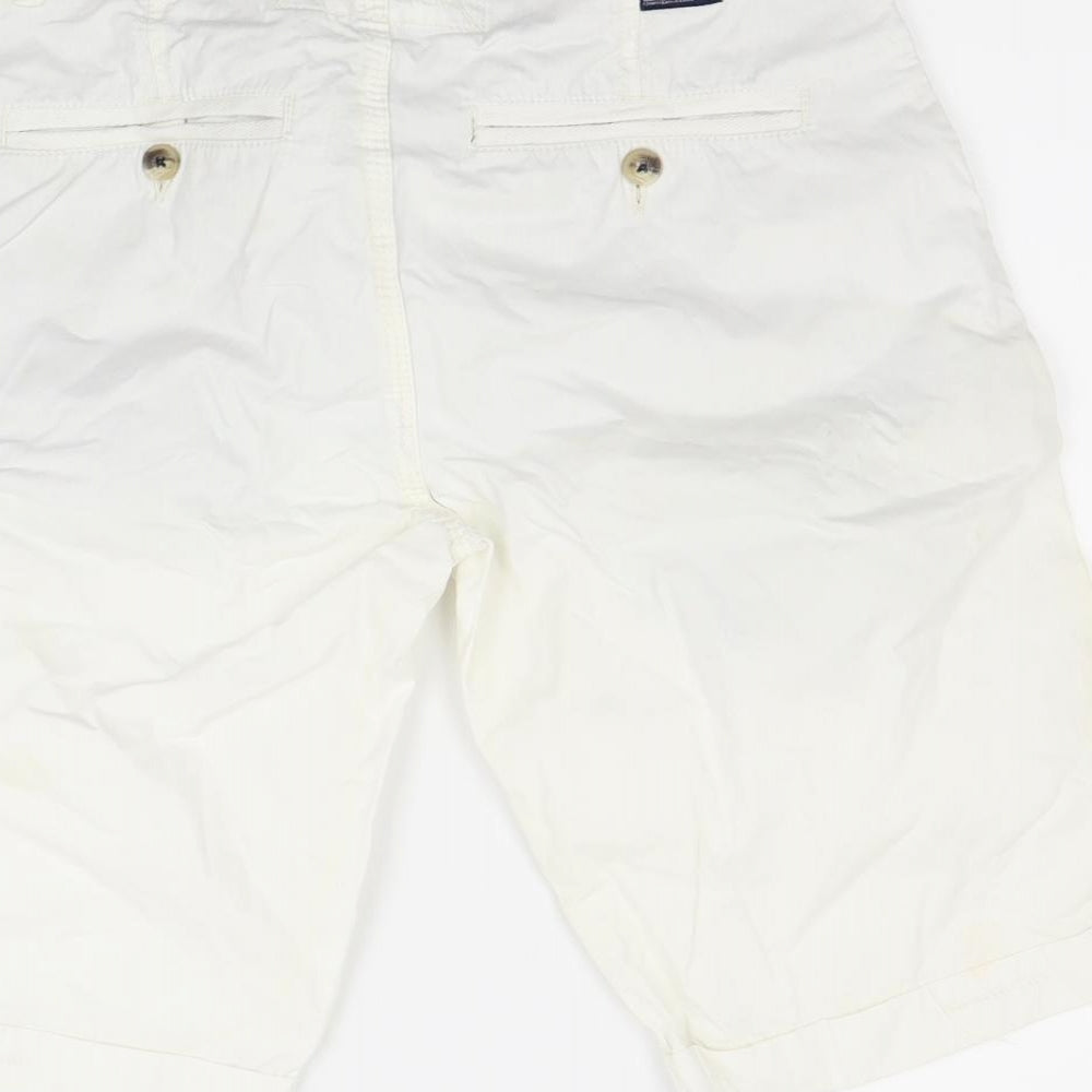 Superdry Mens White   Chino Shorts Size S