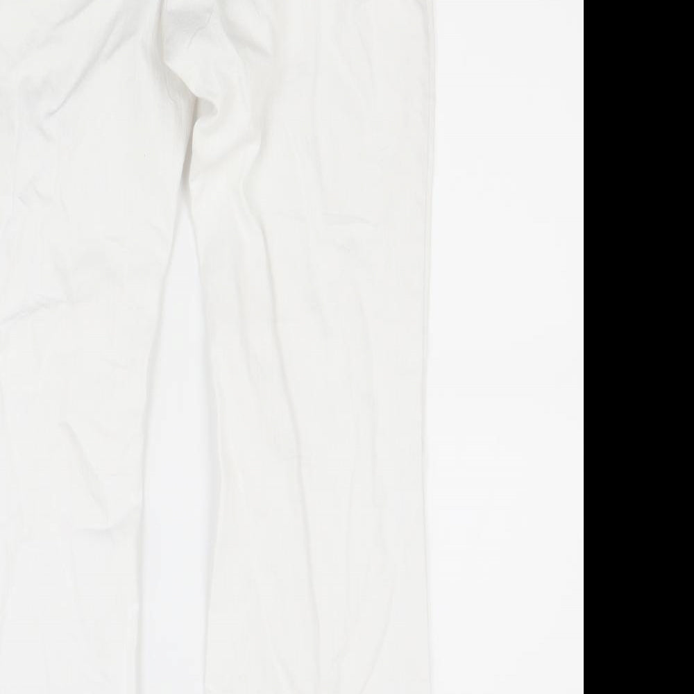 Per Una Womens White  Denim Bootcut Jeans Size 12 L26 in