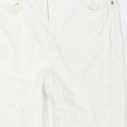 Weekday Mens White  Denim Straight Jeans Size 34 L30 in